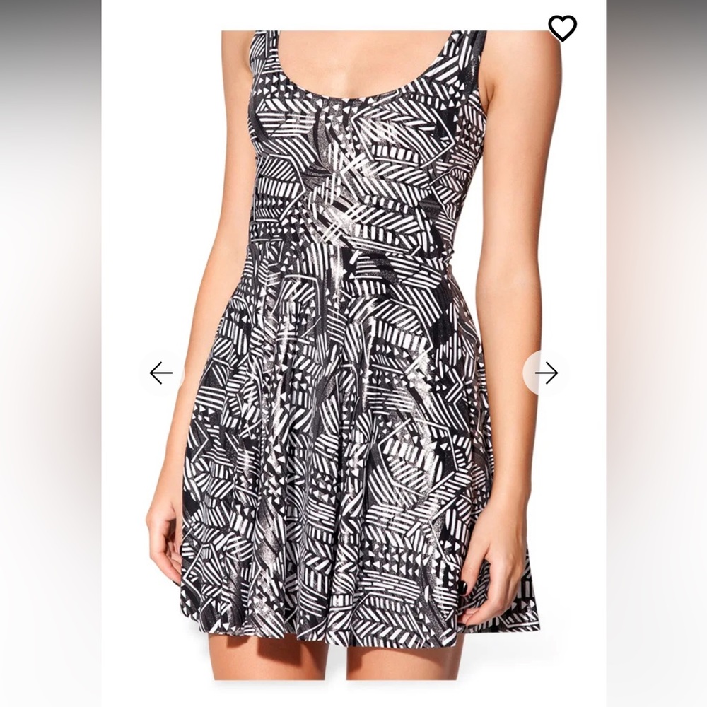 Blackmilk A Tribe Called White Reversible Skater dress